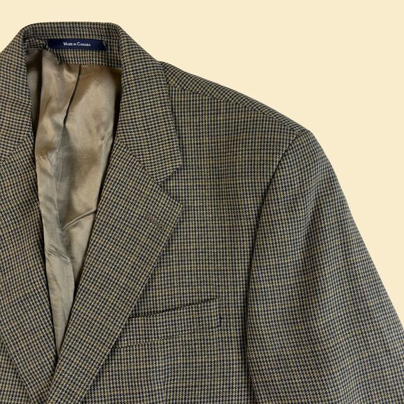 Vintage 90s Chaps Ralph Lauren 40R sport coat/blazer, vintage silk & wool jacket - Picture 8 of 9